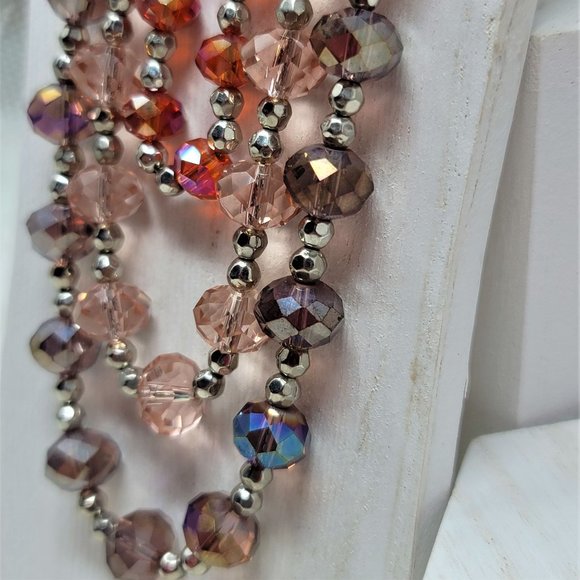 New York & Co 3 Strand Beaded Necklace NWT - Picture 7 of 10